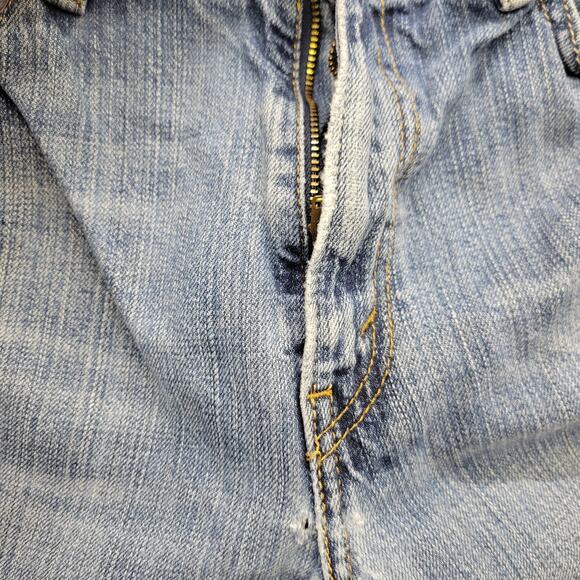 Levi’s 559 Men’s Distressed Relaxed Straight Fit Jeans Blue Washed Denim 34x34 - Picture 10 of 13